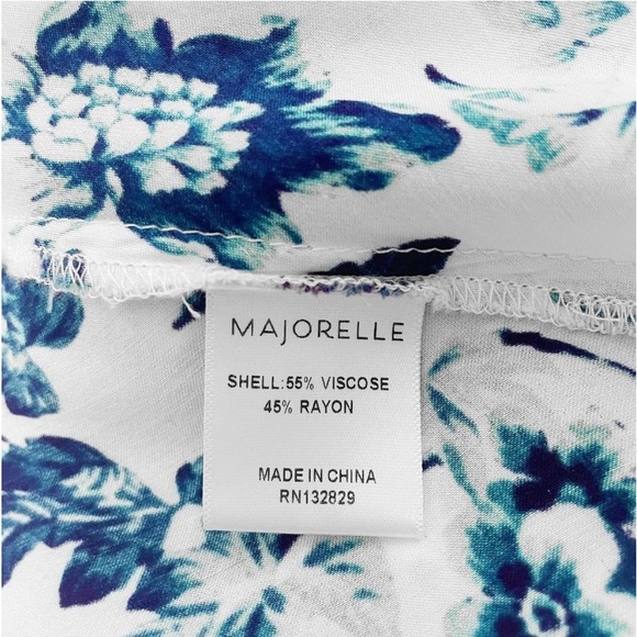 Majorelle Blue Floral Print Balloon Sleeve Plunge Tie Waist Ruffle Mini Dress - Picture 11 of 14